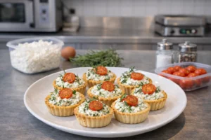 Bagte tarteletter med hyggeost
