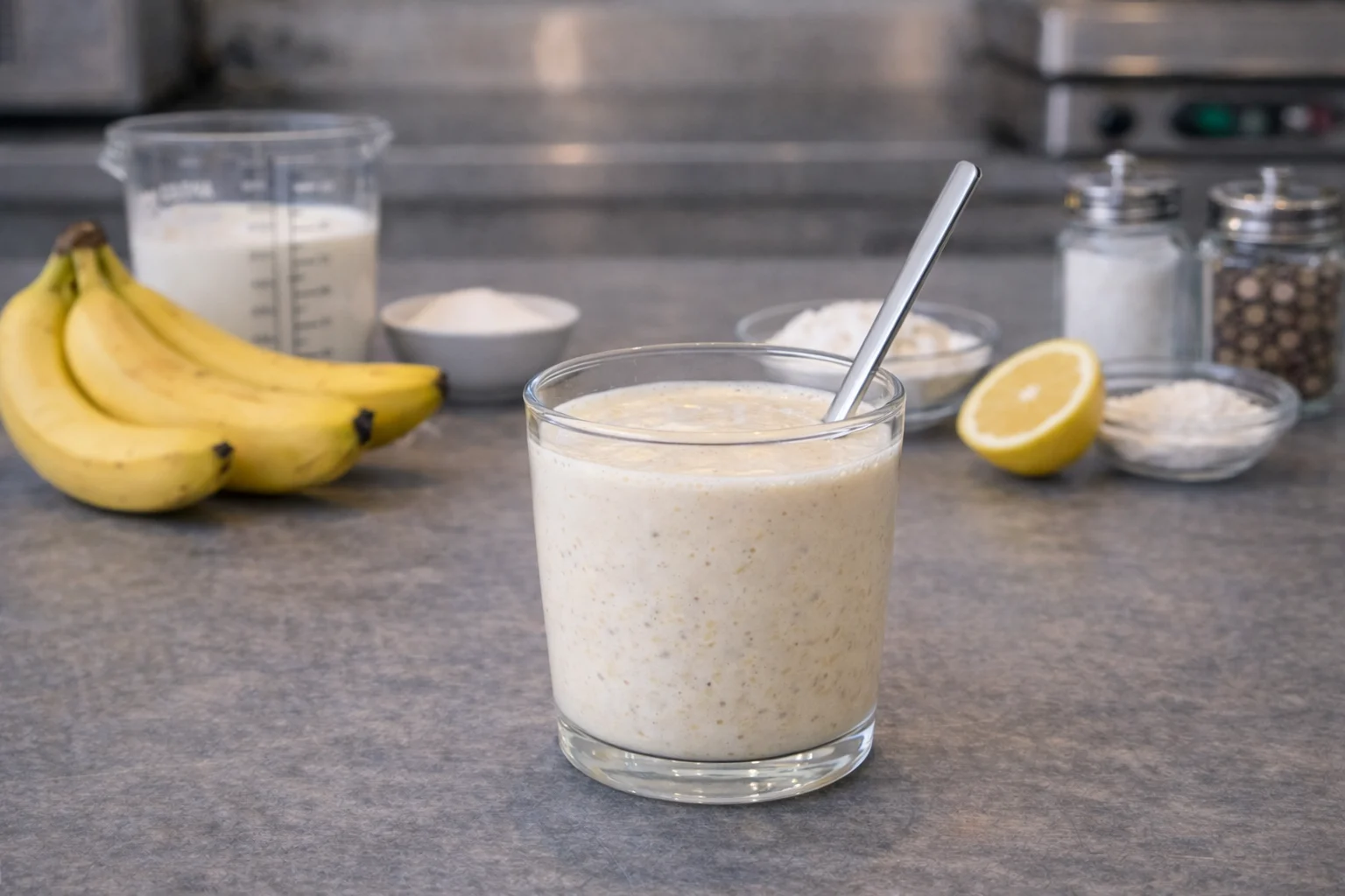 Banandrik med skyr
