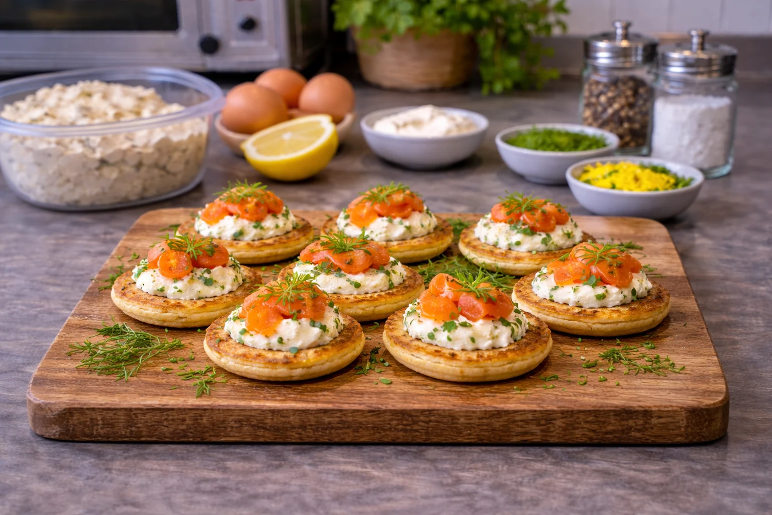 Blinis af grød Blinis af grød