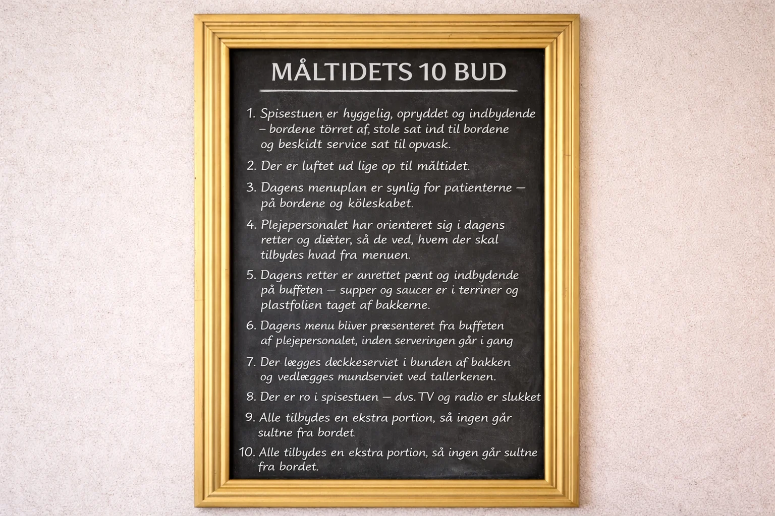 Måltidets 10 bud